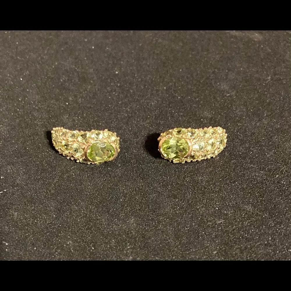 Elegant 12 k gold peridotโ Earrings